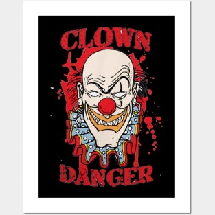 The Clown Danger in Horror Tragedy Posters and Art